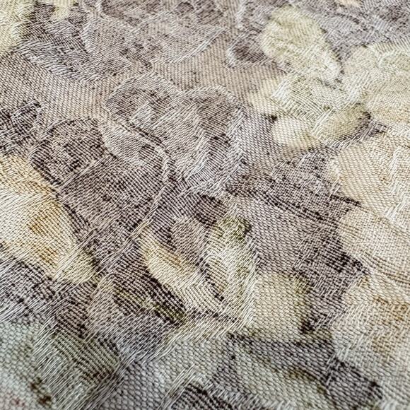 Richloom Floral Fabric 2 Yards / Pc Tapestry Upholstery Vintage Brown White Pink - Picture 9 of 15